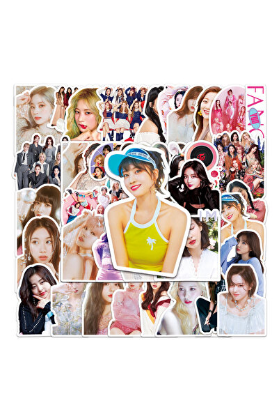 Choice A121008-50PCS 50PCS ملصقات شخصية لفرقة الفتيات الكورية الشهيرة توايس، مناسبة للأمتعة واللابتوب والآيباد، هدية جو