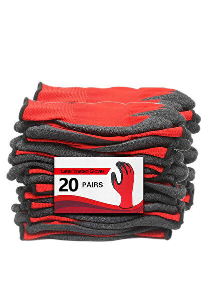 Choice XL 20 pairs Crinkled Anti-Slip Gloves, Anti-Skid Labor Protection Gloves, Work Gloves. High Grip, We