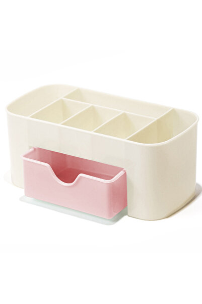 Choice Pink YIKOOLIN Nail Art Organizer Desktop Drawer Cosmetic Storage Box Makeup Brush Organizer Box Jew