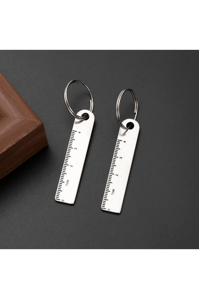 Choice 2 Pack New Mini Ruler - Compact Pendant Ornament - Home Portable Measuring Tool - Small Keychain Rul