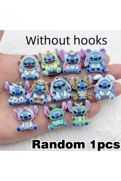 Miniso بدون خطافات - قطعة واحدة عشوائية 1/12 قطعة من مجوهرات ستيتش المصنوعة م...