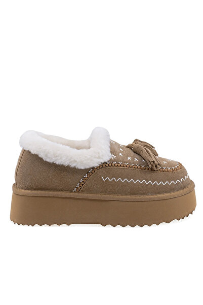 Anna Viotti Women's Casual Suede Slippers D113-2 Camel