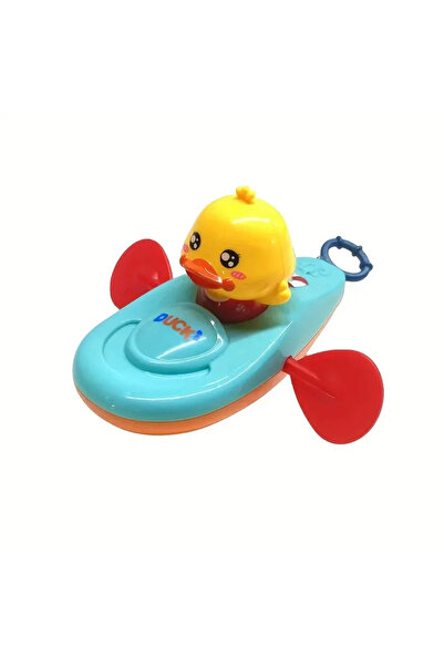 Choice Red paddle Little Yellow Duck Bath Toy Automatic Rowing Kayak, BPA-Free Pool Toy for Toddlers, Baby