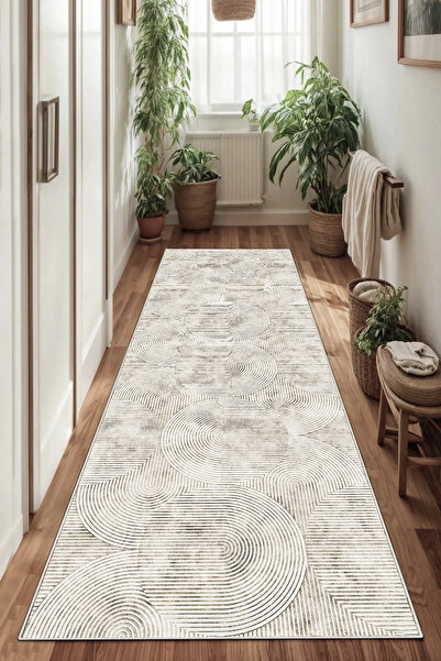 Thalia Home Yıkanabilir Kaymaz Taban Dijital Baskılı Halı,Yolluk
