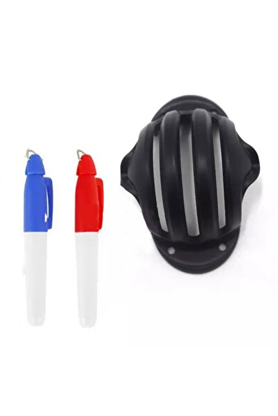 Choice black Golf Ball Triple Track 3 Line Marker Stencil Chrome Soft + 2 Pen Golf Ball Triple Stencil C