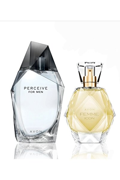 AVON .PERSEW ERKEK 100 ML VE FEMNE ICON 50 ML 2 LI SET