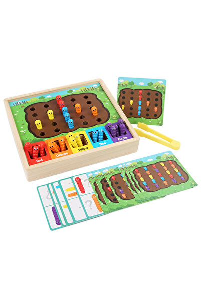 Choice لعبة تعليمية للأطفال لفرز الألوان والتقاط الحشرات الخشبية، وتنمية المه...