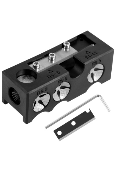 Choice black 11 IN 1 Billiard Cue Tip Shaper Repair Tool Professional Pool Cu...