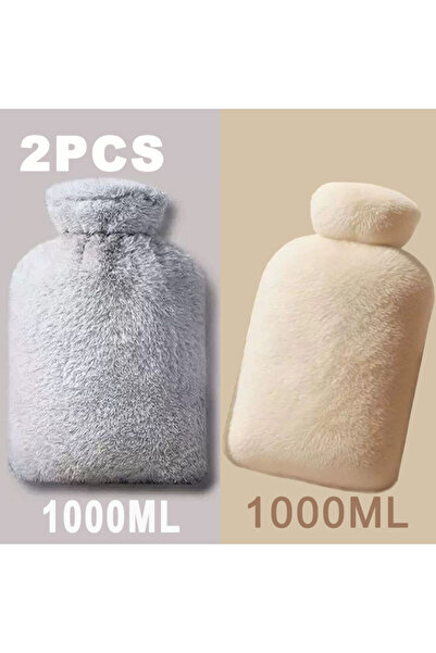Choice7 مجموعة من قطعتين (ب) تتضمن أكياس ماء ساخن ناعمة لليدين سعة 1000 مل، ق...