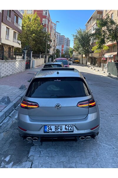 HYM Volkswagen Golf 7.5 R Arka Tampon Splitteri arka difüzör cnc flap seti