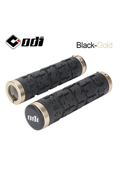 Choice مقبض ODI RG01 Rogue Lk-On باللونين الأسود والذهبي، مزود بحلقة قفل مزدو...