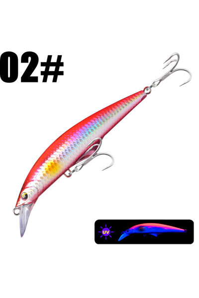 Choice 120mm 46g 02 GREENSPIDER 46g 120mm Sinking Minnow Fishing Lure Bass Ba...