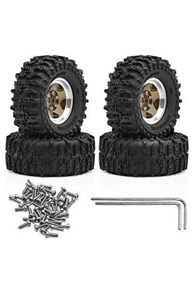 Choice مجموعة إطارات وعجلات معدنية B4PCS D336 مقاس 64 مم (1.3 بوصة) لسيارات ا...