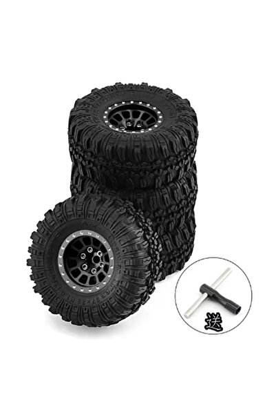 Choice مجموعة إطارات وحواف عجلات معدنية مقاس 57 مم وقطر 1.0 بوصة من نوع B2، م...