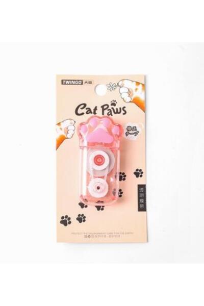 Choice S White Kawaii Corrector Cat Claw Portable Correction Tape Prize For Student School Office Station.