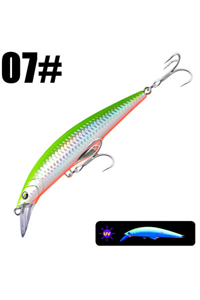 Choice 120mm 46g 07 GREENSPIDER 46g 120mm Sinking Minnow Fishing Lure Bass Ba...