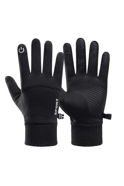 Choice L/XL black Black Winter Warm Full Fingers Waterproof Cycling Outdoor Sports Running Motorcycle Ski T