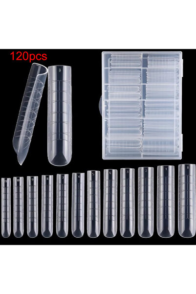 Choice Bp011 120 Pieces of Transparent Full Cover Dual Nail System for Uv Gel...