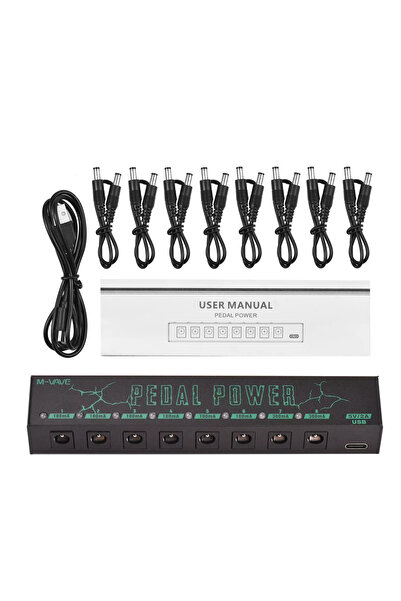 Choice black M-VAVE PEDAL POWER Guitar Pedal Power Guitar Effector Power Supply 8 Isolated DC 9V 100mah or