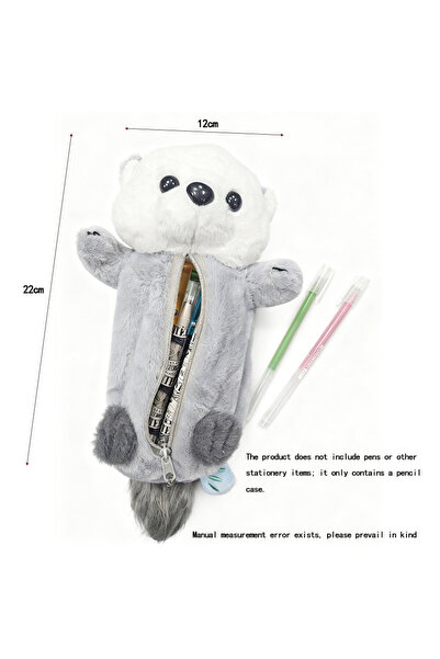 Choice 1Pcs 1pcs Pencil bag sea otter plush doll pencil case cute high value ...