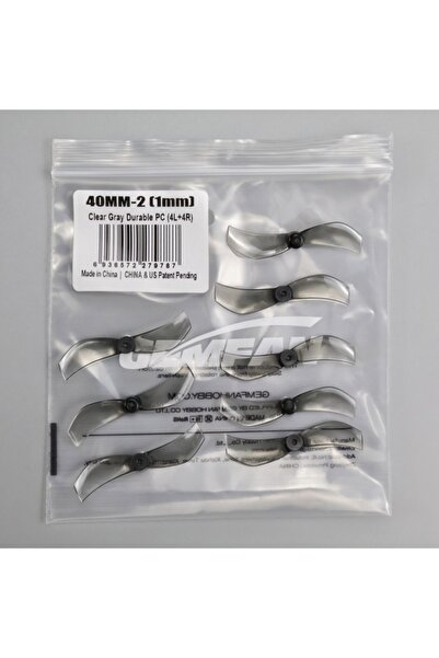 Choice مروحة طائرة بدون طيار Gemfan 1610 رمادية اللون، 40 مم، ثنائية الشفرات،...