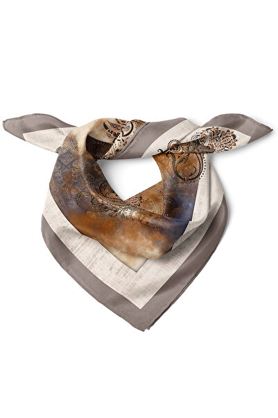 nehir eşarp Otantik Folk-Art Çiçek Desen Fular Bandana 50x50 Cm