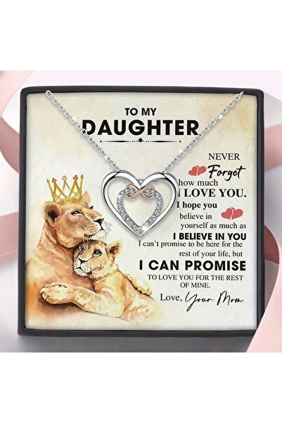 Choice قلادة أنيقة بلونين بتصميم رمز اللانهاية وقلب مزدوج، هدية مثالية لأعياد...