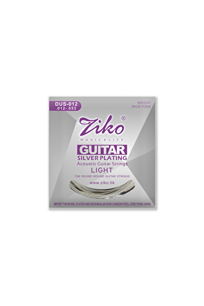 Choice3 1 Pcs DUS-012 Ziko Acoustic Guitar Strings Set 010 011 012 Silver Pla...