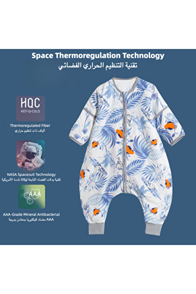 Hibobi Premium Thermoregulating Antibacterial Cotton Baby Sleep Sack – Kick-Proof for 18°C+