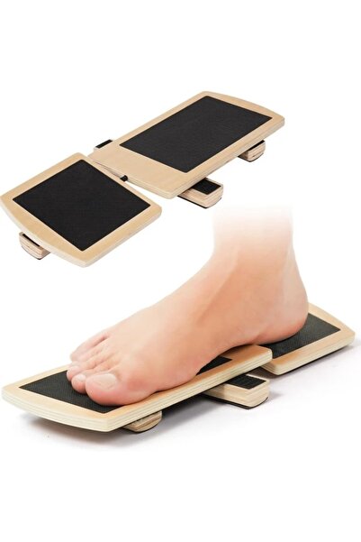 Choice مجموعة واحدة من لوح توازن الكاحل الأسود، جهاز تقوية القدم، معدات تمارين بيلاتس لعلاج التواء الكاحل