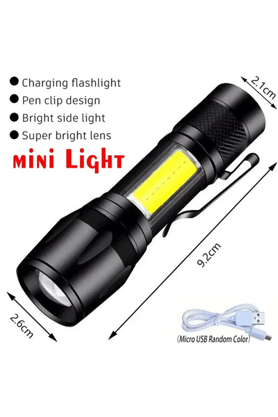 Choice مصباح يدوي عالي الطاقة XHP100 LED قابل لإعادة الشحن والسحب مع خاصية ال...