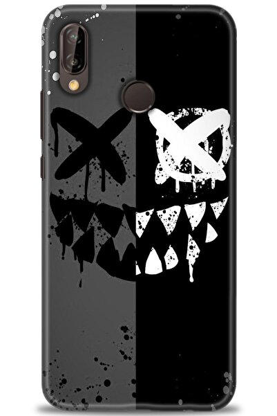 Rulet Aksesuar غطاء متوافق مع هاتف هواوي P20 لايت HD مطبوع - غطاء سيليكون بتص...