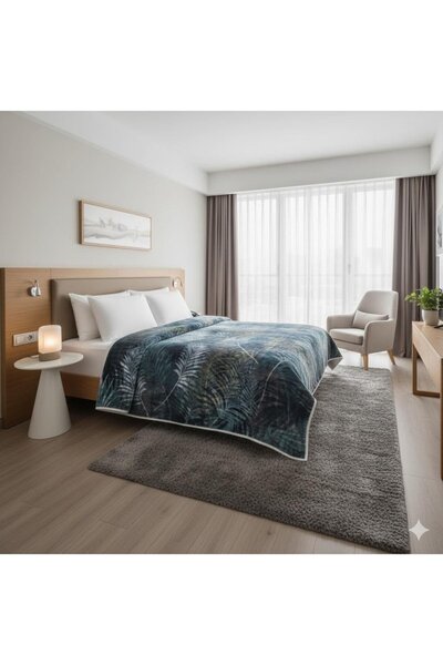 Özdilek Prime Double Size Golden Palm Blanket