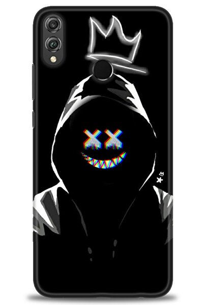 Rulet Aksesuar غطاء متوافق مع هاتف هواوي هونر 8X HD مطبوع - غطاء سيليكون مصمم...