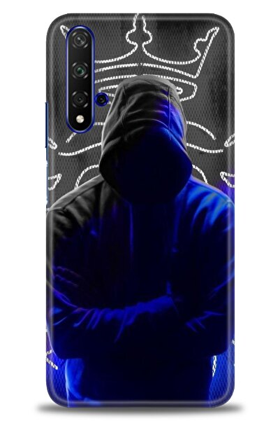 Rulet Aksesuar غطاء متوافق مع هاتف هواوي هونر مطبوع HD - غطاء سيليكون مصمم - 357