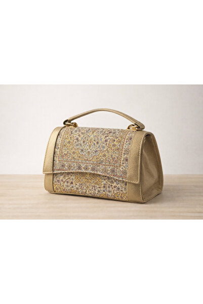 Elen حقيبة يد وكتف نسائية منقوشة