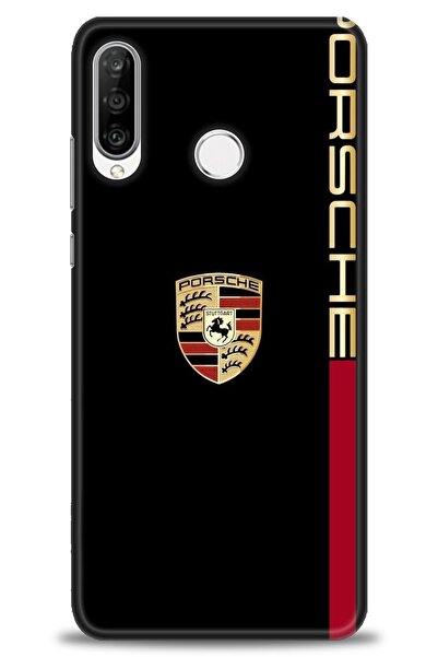 Rulet Aksesuar غطاء متوافق مع هاتف هواوي P30 لايت HD مطبوع + واقي شاشة سيرامي...