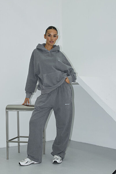 South Coast Kapüşonlu Sweatshirt Ve İnce Kemerli Eşofman Pantolon Takım