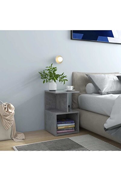 vidaxl Bedside Cabinets 2 pcs Concrete Grey 35x35x55 cm Engineered Wood