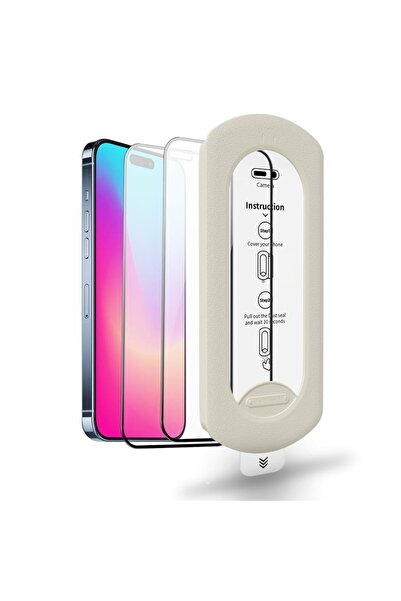 Kodak واقي شاشة من الزجاج المقوى مع طقم محاذاة تلقائية، مقاوم للغبار، مقاوم للكسر بدرجة 9H+، مقاس 15 بوصة من بروماكس، قطعتان