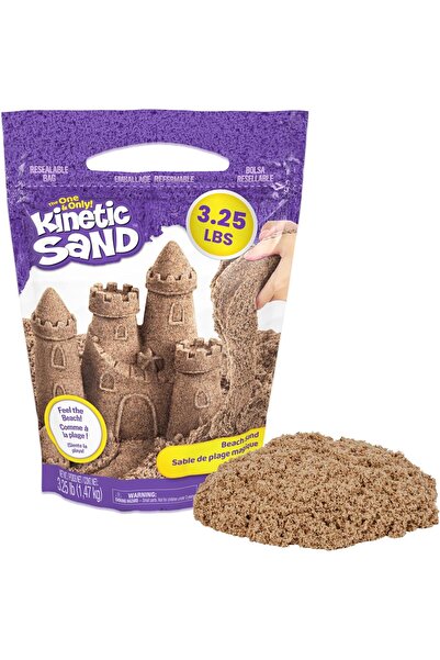 Kinetic Sand , 1.47kg Beach Sand for Squishing, Mixing and Moulding ( Exclusive), for Kids Aged