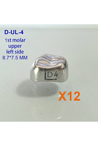 Choice8 D-UL-4 12 قطعة تيجان أسنان مؤقتة E3 E4 E5 D3 D4 D5 1st 2nd مصنوعة مسب...