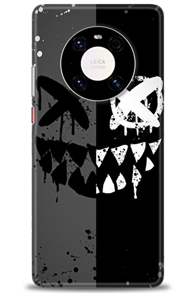 Rulet Aksesuar غطاء متوافق مع هاتف هواوي ميت 40 برو HD مطبوع - غطاء سيليكون م...