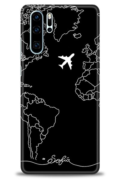 Rulet Aksesuar غطاء متوافق مع هاتف هواوي P30 Pro HD مطبوع - غطاء سيليكون بتصم...