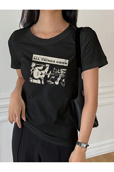 uyguntarz Unisex All Things Grow Printed Design Tshirt