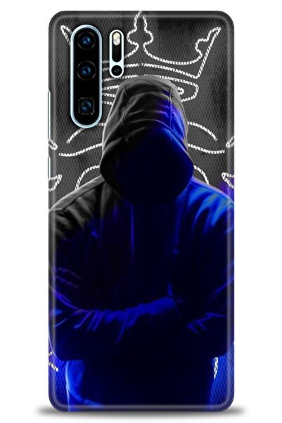 Rulet Aksesuar غطاء متوافق مع هاتف هواوي P30 Pro HD مطبوع - غطاء سيليكون مصمم...