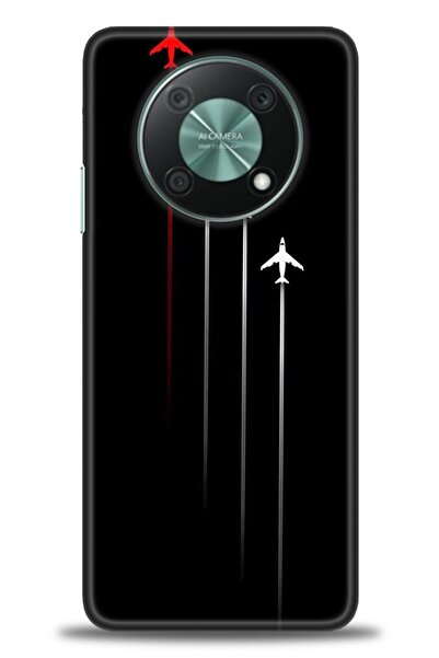 Rulet Aksesuar غطاء متوافق مع هاتف هواوي نوفا Y90 HD مطبوع - غطاء سيليكون مصم...