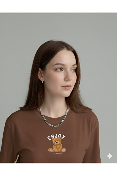 FAVORİST Enjoy Teddy Bear Women's T-Shirt