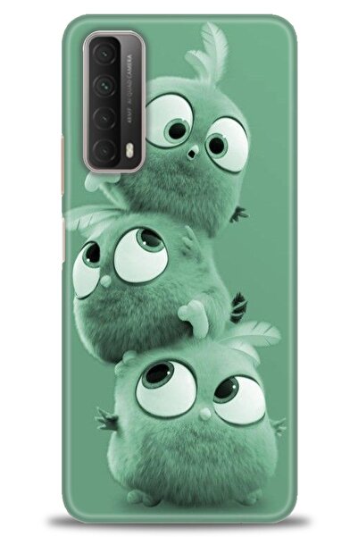 Rulet Aksesuar غطاء متوافق مع هاتف هواوي بي سمارت 2021 HD مطبوع - غطاء سيليكو...