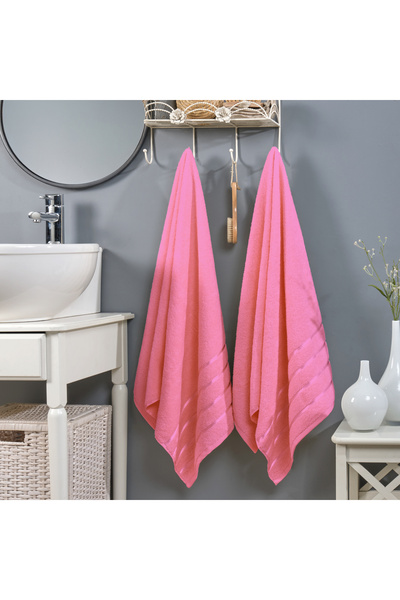 Arte Cotone Premium Double Bath Shower Towel 100% Cotton |   Body Beach Hotel Towel 2 Pieces 70X140 cm